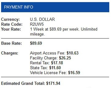 Las Vegas - Dollar.com (Payment Info)