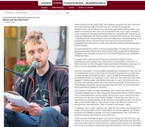 Potsdamer Neueste Nachrichten, 6.9.2016: »Warten auf den Glücksfall«