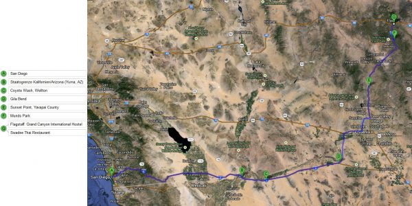 25.1.2013: San Diego – Flagstaff