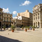 Anarchistenherz | Tag 7: La Habanas schöne Seite | Nr. 34 Plaza de San Francisco de AsĂs mit La Fuente de los Leones <small>(Foto vom 15.2.2007)</small>