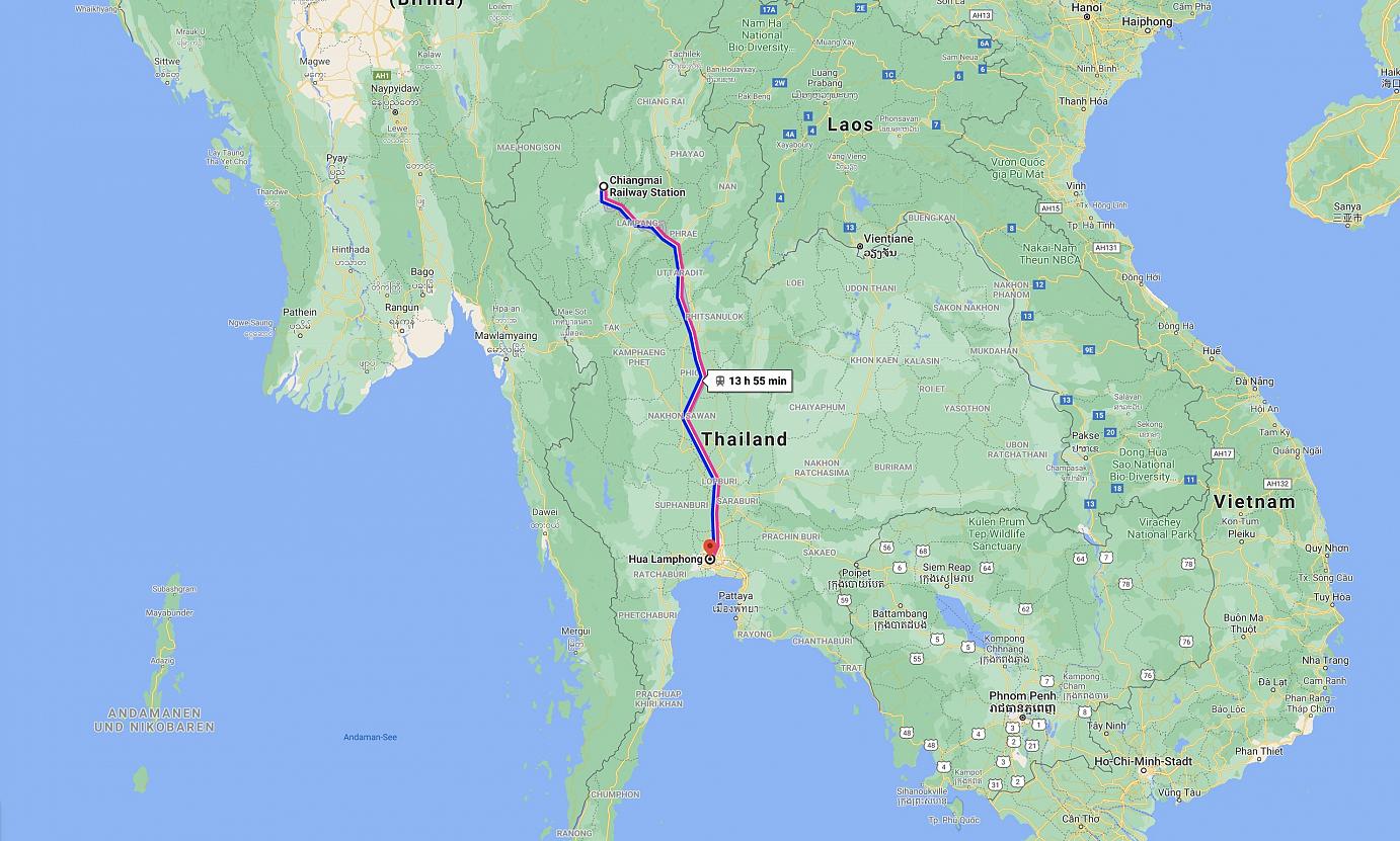 Curry-Competition | Tag 56: Mit dem Zug nach Bangkok | Nr. 1 Curry-Competition: Chiang Mai–Bangkok